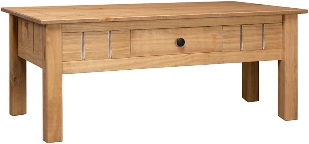 Coffee Table 39.4x23.6 x17.7 Solid Pine Wood Panama Range Cofee Dining Living Room Tables Coffee Table for Living Bedroom Garden Dining Room
