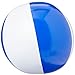 eBuyGB Inflatable Beach Ball, Transparent Blue/White, 9