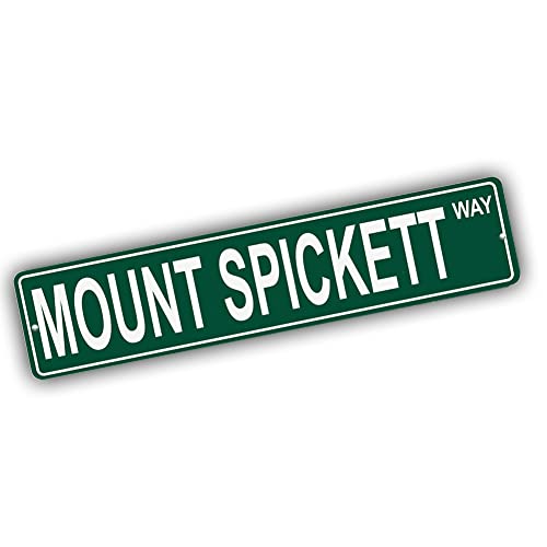 Brotherhood Metal Street Sign for Mount Spickett - Massachusetts Wall Decor