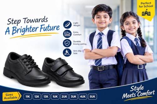 Image of School Shoes Lacing Black Shoes School Shoe