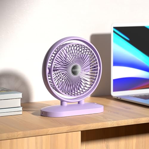 Ventilateur de bureau rechargeable contre la chaleur en open space