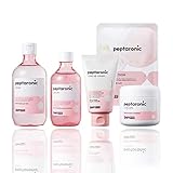 SNP PREP - Peptaronic Complete Korean Skin Care Set - Includes Toner, Cream, Serum, Ampoule Mask (10 Sheets) & Tone-Up Cream - Best Gift Idea for Mom, Girlfriend, Wife, Her, Women