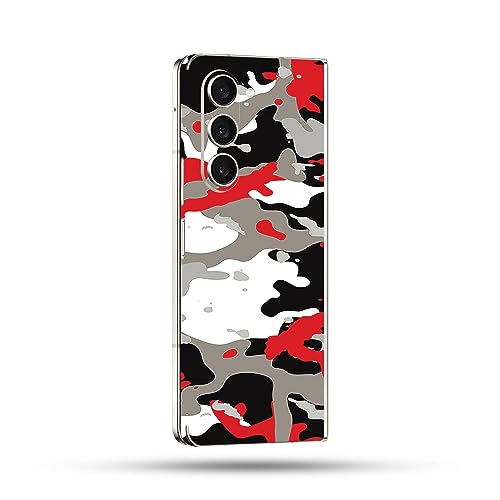 Image of MightySkins Skin Compatible with Samsung Galaxy Z Fold 5 Full Wrap - Red Camo | Protective, Durable, and Unique Vinyl Decal wrap Cover | Easy to Apply, Remove, and Change Styles | Made in The USA