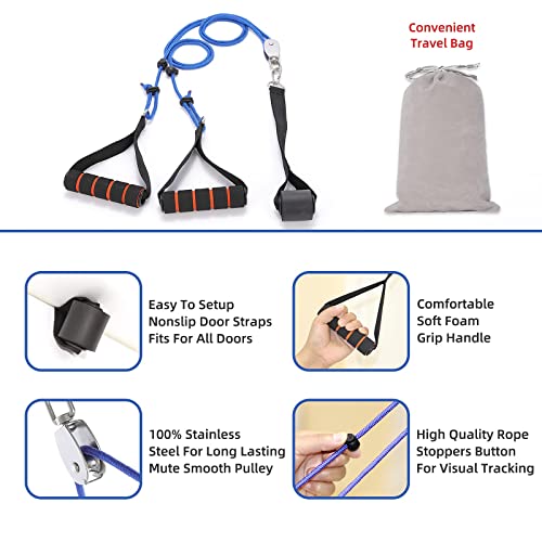 Fanwer Shoulder Pulley - Multi-Use Pulleys For Shoulder Rehab Over Door - Arm Rehabilitation Assisting Exercise Equipment For Rotator Cuff Recovery, Improve Flexibility Stretching, Range Of Motion #TOP4