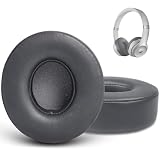 GVOEARS Thicker Ear Pads Cushions for Beats Solo 2 & Solo 3 Wireless & Wired Headphones Earpads, Earpads for Beats Solo 2.0/Solo 3.0 Headset with Stronger Adhesive | Thicker Memory Foam(Grey)