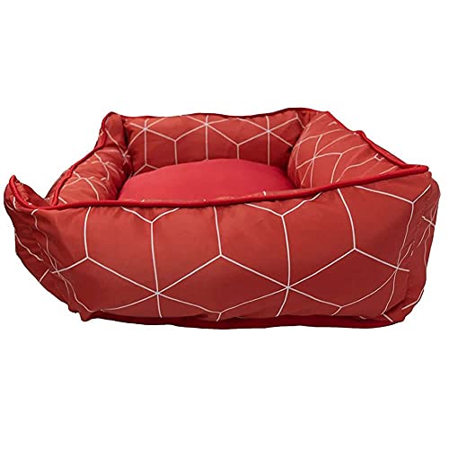 Caminha Para Cachorros e Gatos Cama Pet Linhas Geométricas 88x75Cm