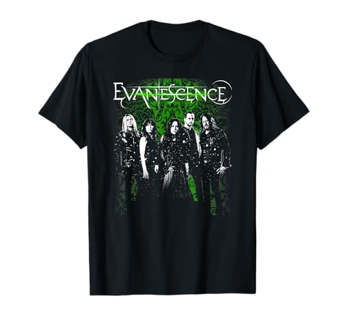 Evanescence Band Photo Green T-Shirt