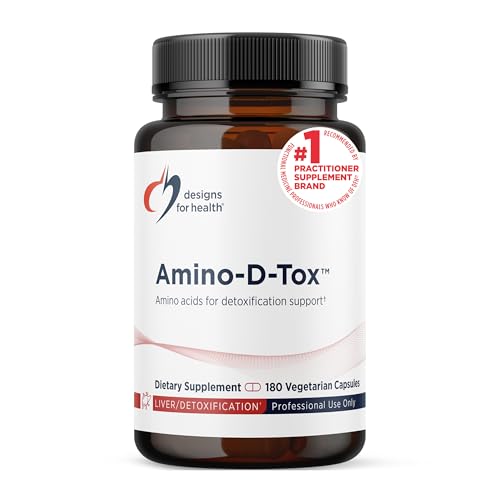 Designs for Health Amino-D-Tox - Amino Acid Detox + Liver Cleanse Support - Supplement Blend with Glycine, Calcium D Glucarate, NAC + More - Non-GMO (180 Capsules) Designs for Health Amino-D-Tox - Amino Acid Detox + Liver Cleanse Support - Supplement Blend with Glycine, Calcium D Glucarate, NAC + More - Non-GMO (180 Capsules)