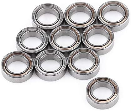 10Pcs Flanged Ball Bearings Mini Steel Ball Bearings F686ZZ Double Shielded flange Deep Groove Ball Bearings 6 * 13 * 5mm for Electric Motor, 3D Printer, Quadcopter or Ship Model
