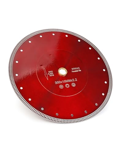 Image of Casaverde 12 inch Turbo Diamond Blade with 1 inch-20mm Arbor | Fast,Clean Cuts for Wet Cutting,for Granite,Marble,Brick,Masonry,Paving Flag,Concrete,for Table and Chop Saws