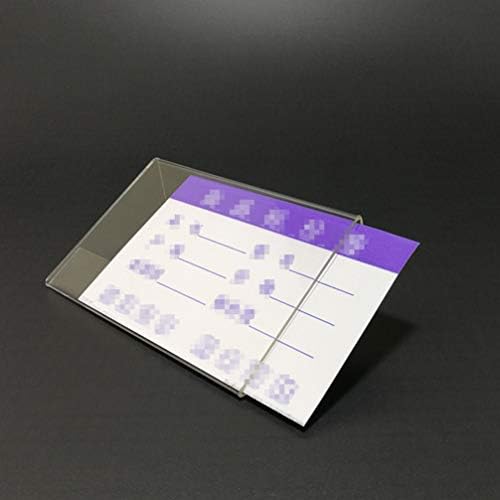 STOBOK 30 Pcs Acrylic Label Holder Replacement Transparent Price Label Holders Merchandise Sign Display Holder for Supermarket Mall Shop Retail Store (6cm x 4cm)