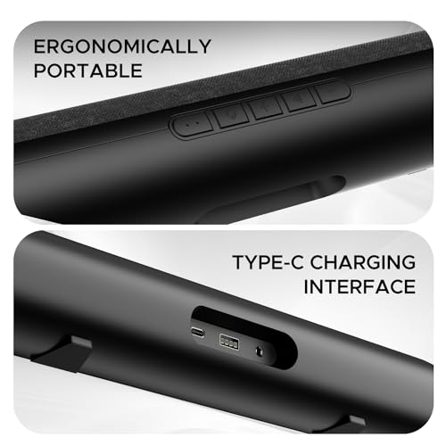 Image of Boat Aavante Bar 600, 25W Signature Sound, 2.0 CH with Dual Passive Radiators, 7 HRS Battery, Multi Connectivity, Bluetooth Sound Bar, Soundbar Speaker (Jade Black)