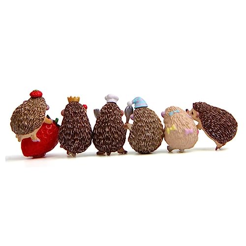ABOOFAN 6 Peças De Suprimentos De Decoração De Mesa De Trabalho Estatueta De Animal Colecionável Min
