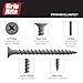 Grip-Rite PTN4S1 PG10 Polymer Coated #10 x 4 Coarse Thread Deck Screw, Gray, 1lb Box