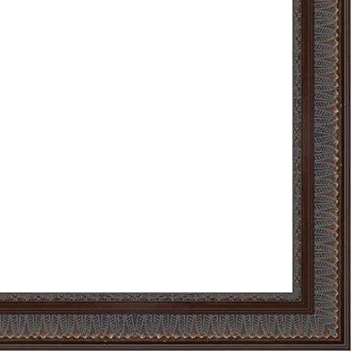 CountryArtHouse Picture Frame Moulding (Wood) 100ft bundle - Ornate Bronze Finish - 2.5" width - 3/8" rabbet depth