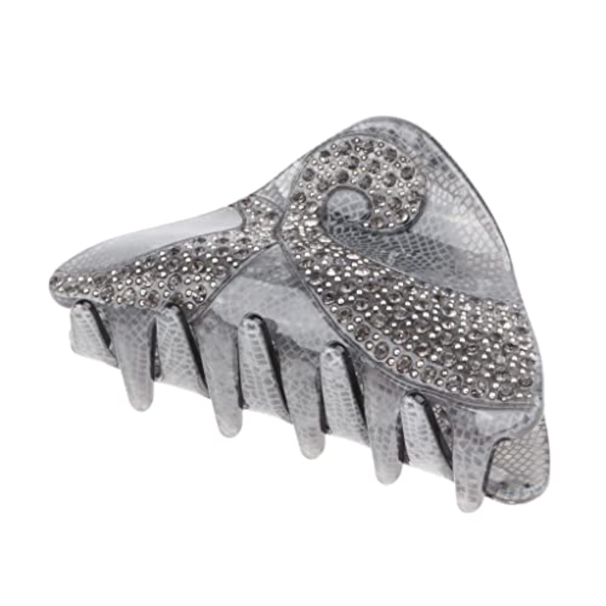 Women's Gray Butterfly Hair Claw Clip, Stylish Accessory