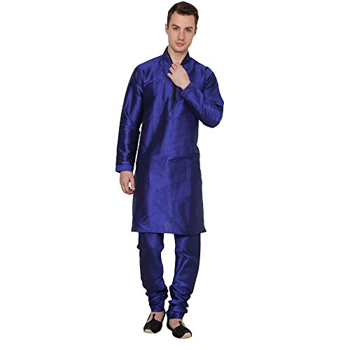 Kurta de seda para hombre Royal Kurta Dupion traje churidar ropa tradicional asiática