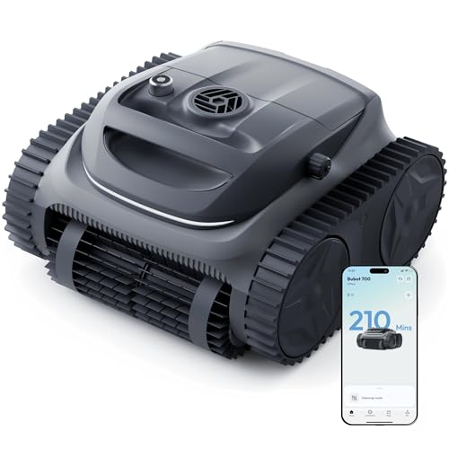 Bubot 700 Cordless Pool Vacuum for Inground & Above Ground Pools, 210-Min Runtime, Wall/Waterline/Floor Cleaning, Robotic Pool Cleaner with Superior Suction, APP Control, Smart Navigation (Space Grey)