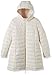 Bellivera Women Puffer Jacket Reversible Winter Warm Quilted Lightweight Long Hooded Padded Bubble Coat 207 White XXL