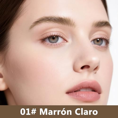 Erinde Lápiz de Cejas Microblading 2 en 1 Doble Punta, Punta Multi-Ramitas y Punta Precisa, Resistente al Agua, Cejas Naturales y Definidas, Larga Duración y Fácil Aplicación #01 - imagen 2