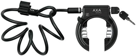 AXA Set Solid Plus Framelock & Newton PI (Plug-in) 150 Mudguard Lock Set