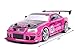 Jada Toys Hello Kitty Nissan Skyline GT-R (Bnr34) Drift Power Slide Elite R/C, USB Charging, with 4 Extra Tires, Pink