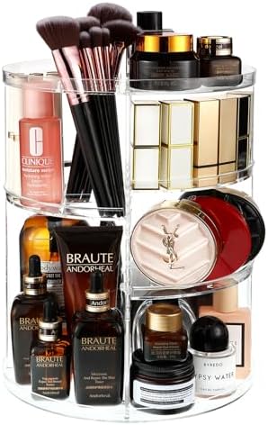 Organisateur Maquillage Rotatif, Rangement Maquillage Rotatif 360°, Organisateur De Cosmétiques