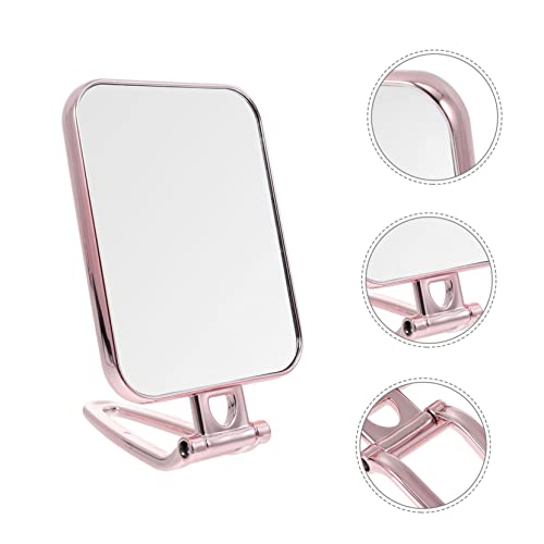 Espejo de maquillaje de mano cuadrado portátil miniatura 3