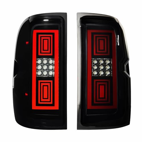 Suiwtaa all-in-one LED Tail Light for Chevy Silverado 1500(2014-2018),for Silverado 2500HD & 3500HD & GMC Sierra 3500HD(2015-2018),Upgraded Version Rear Taillight Assembly.