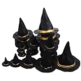 CIMAXIC 20pcs Mini Hat Decorations for Halloween Craft Doll House Miniature Hats