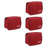 DOITOOL Bolsa De Aseo con Gancho De 4 Uds Bolsa Organizadora De Maquillaje Organizador De Artículos De Tocador Accesorios De Viaje Bolsa De Viaje para El Cuidado De La Piel Bolsa De