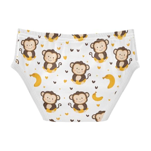 Monkey Banana Heart Boys' Underwear 100% Cotton Boys' Briefs Soft Toddler Underwear2