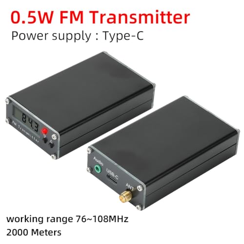 Émetteur FM 0,5 W stéréo haute précision avec écran digital LCD - 6