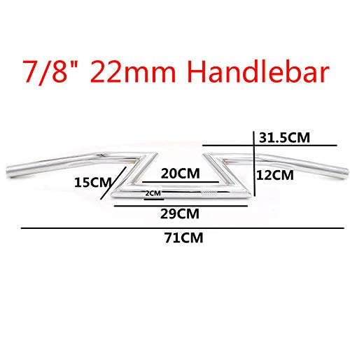 Yiwa 7/8 22 mm Manubrio Z Bar Comune per Honda