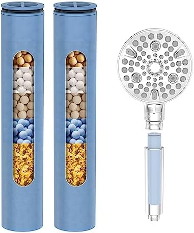 MakeFit Filtered Handheld Shower Head Bundle with 2-PACK Shower Filter Replacement Cartridge image 4