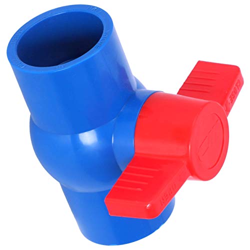 Vannes à boisseau sphérique à poignée rouge - PVC-U - 40 mm x 40 mm