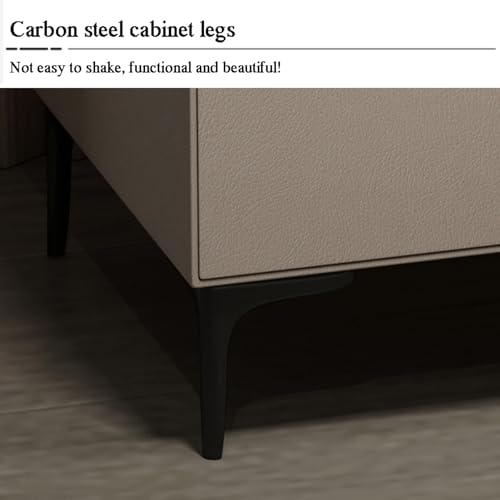 Table de chevet avec 2 tiroirs spacieux et pieds en acier au carbone stable - 8