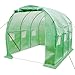 Produktbild MT MALATEC Foliengewächshaus Tomatengewächshaus Treibhaus Folientunnel Frühbeet mit Fenster Grün 450x300x200 cm 10022