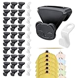 Kucucyle 40PCS Triangle Hanger Hooks, Clothes Hanger Connector Hooks That Create up to 5 Times More Closet Space, Heavy-Duty Laminated Hangar Space Saver