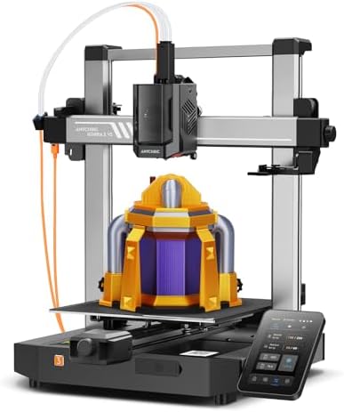 Anycubic Kobra-3 3D Printer Only, 600mm/s Max Print Speed Fully Automatic Calibration Details Better, Explore Endless Fun 9.8"x9.8"x10.2"