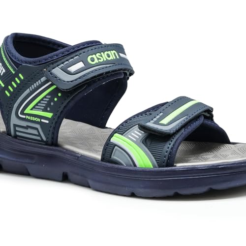 Image of ASIAN Mens VIRAT-01 Casual Sandals with adjustable velcro closure for easy wear with flexible fitting and trendy and stylish looks ideal for everyday use for mens as well as boys