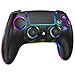 QIVORO Wireless Controller for PS-5/Pro/PC/Steam Deck/Mac/iOS/Android, Gamepad with Hall Effect Joystick, Dual Vibration, Turbo, Programmable Buttons (7 RGB Lighting, Touchpad, 1500mAh Battery)