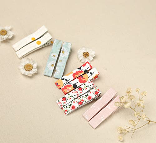 Fancy Clouds GH09PL Hair Clips For Girls Women Toddler Baby,Assorted 20Pcs Flower Fabric Fully Lined Small Alligator Clips Hair Accessories thumb #5