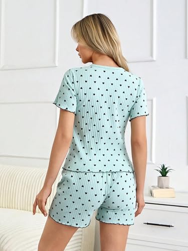 Image of Korean Night Dress || Shorts Set ||Korean Nightsuit || Women Nightwear ||Round Neck Half Sleeve Nightsuit || Loungewear || Everyday Nightdress Black