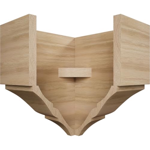 3 5/8"P x 7 1/2"H x 7 1/4"W Americraft Solid Hardwood Stain Grade Universal Outside Crown Moulding Block for Profiles up to 4"H x 3 5/8"P, White Oak by Ekena Millwork - Used condition - Image 4
