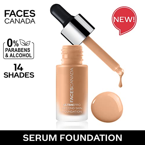 Image of FACESCANADA Ultime Pro Second Skin Foundation - Rich Ivory 013, 15ml | Lightweight Anti-Ageing Serum Foundation | 3X Lighter | Natural Matte Finish | Medium To High Coverage | SPF 15 | Non-Oily