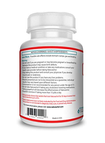 Naturachol Supplement, Lowers Bad Cholesterol Up To 20% With Red Yeast Rice Extract, Olive Oil, Oatmeal, Coq10, Grape Seed Extract, Supports Cardiovascular Health And Well Being, 90 Vegan Tablets #TOP3