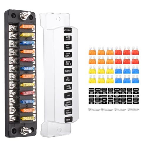 Fuse Block Blade Marine Fuse Panel Fuse Box ATC/ATO Waterproof