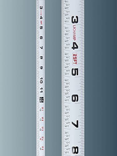 Lichamp Pink Tape Measure 4 Pack, 10Ft 16Ft 25Ft Tape Measure Set With Soft Tape Measure, 10Ft X 5/8In, 16Ft X 3/4In, 25Ft X 1In, 04Mxpk #TOP6