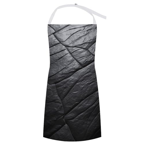 BGAXCHT Black Stone Aprons with Large Pockets,Chef Apron to Waterproof Adjustable, Premium Adult Apron for Men Women Fathers,Mothers Day,Kitchen,BBQ,Grilling Gift